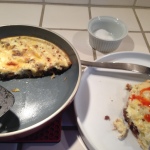 Frittata with hot sauce